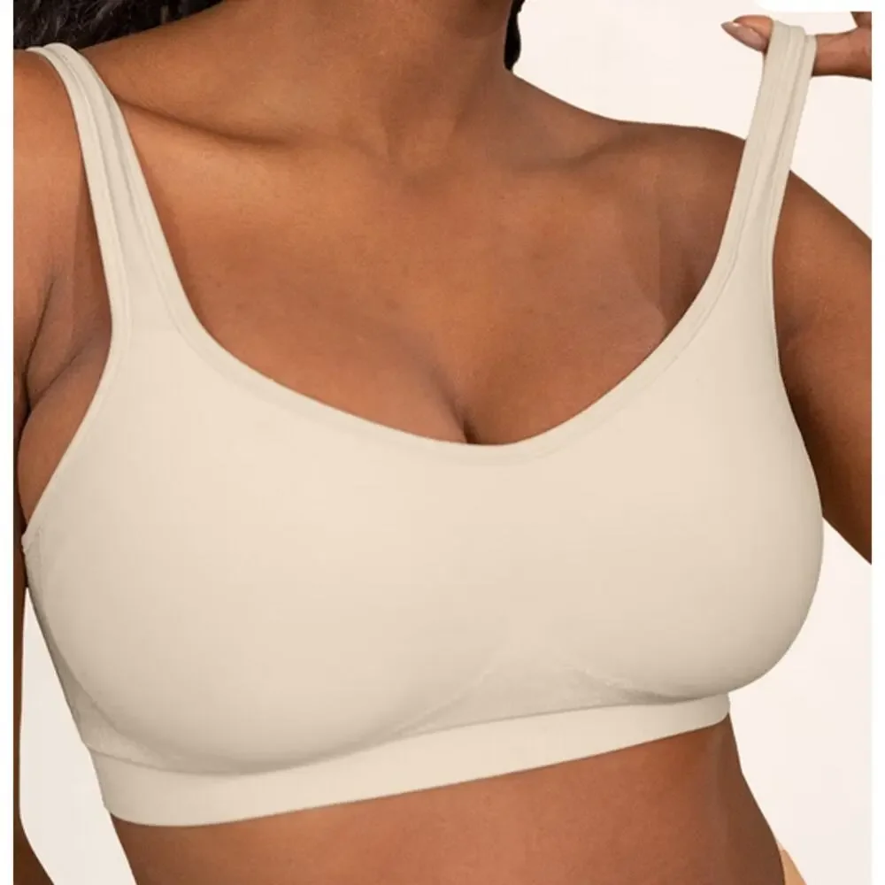 Truekind® Daily Comfort Wireless Shaper Bra Chai Size XL - Picture 1 of 6